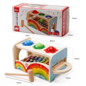 Multifunctional Wooden Musical Pounding Toy Motor Child Safe Xylophone Pound Tap Bench - Product Image 6