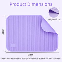 Tapis de bain pour chien en silicone durable, antidérapant, résistant à l'humidité, antistatique, produits de toilettage pour animaux de compagnie