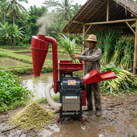 Nouvelle Broyeuse Électrique Portable en Aluminium pour Aliments Animaux, Grande Capacité, Machine à Pulper le Fourrage, Facile à Utiliser, pour Petite Ferme, Ensileuse d'Herbe