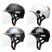 Nouveau casque de moto demi-intégral certifié classe 3C, norme nationale, pour vélo électrique, gris