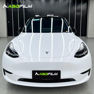 PET Piano <strong>White</strong> Air Release Shiny Glossy Vehicle Wrapping Covering 1.52x30m/Roll <strong>Gloss</strong> <strong>White</strong> <strong>Vinyl</strong> Car <strong>Wrap</strong> Film - Product Image 2