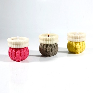 <b>Cute</b> Knitted <b>Bear</b> Planter for Baking Molds - Perfect for DIY Crafts - Product Image 4