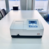 Tungsten Deuterium Lamp Single Beam 1200UV Vis Spectrophotometer Laboratory Bench Top Spectrometer