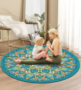 Rubber Mats Best Quality Durable Non Slip Suede Yoga Mat Eco Friendly Custom Print Anti Slip Recycled Rubber Yoga Mat