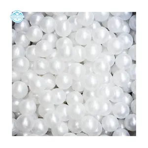 Jouet en plastique Durable 7cm 70mm couleur perle Commercial pour enfants en vrac jouet doux blanc 5000 balles de fosse à balles pour enfants