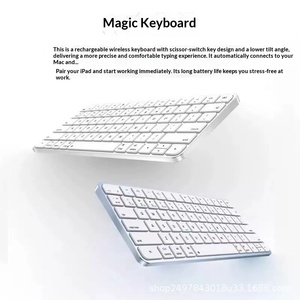 คีย์บอร์<span class=keywords><strong>ด</strong></span>ไร้สายสำหรับแท็บเล็ต iPad และ Mac แบบพกพา น้ำหนักเบา รองรับการสัมผัสแบบ Capacitive ได้รับการรับรองมาตรฐาน ROHS <span class=keywords><strong>พ</strong></span>ร้อมตัวเลือกโลโก้แบบกำหน<span class=keywords><strong>ด</strong></span>เอง - Product Image 3