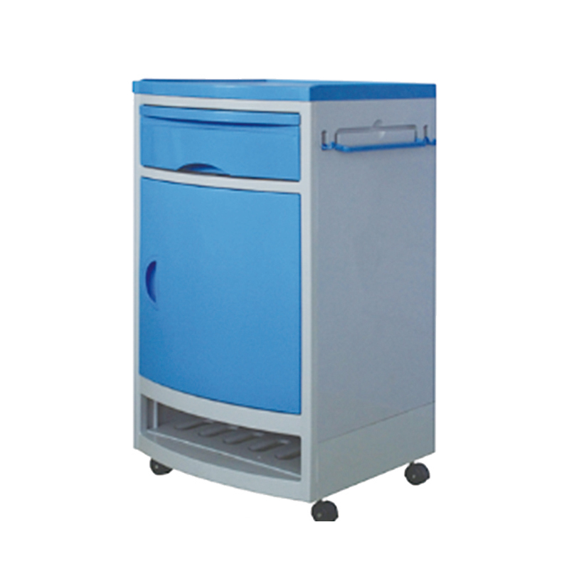 Hospital Bedside Cabinet with Lockers ABS