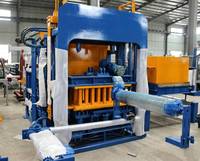 Machine automatique de fabrication de briques QT4-15, machine hydraulique de fabrication de blocs de béton pour pavés creux et pleins avec contrôle PLC, cycle de 15 secondes