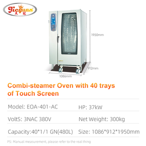 Equipo de Cocina Comercial, <span class=keywords><strong>Horno</strong></span> de Convección <span class=keywords><strong>con</strong></span> Control Manual, Vaporera <span class=keywords><strong>El</strong></span>éctrica, <span class=keywords><strong>Horno</strong></span> Combinado - Product Image 4