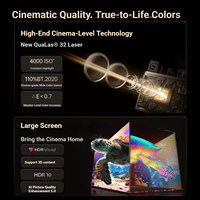 Proiettore Laser JMGO O3 Ultra 4K Ultra HD a Tiro Ultra Corto per Home Cinema, 3100 Lumen CVIA, Proiettore Smart Integrato