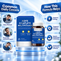 Comprimés multivitaminés complets pour hommes avec vitamines et minéraux essentiels quotidiens pour l'énergie et le soutien immunitaire, complément alimentaire OEM et ODM