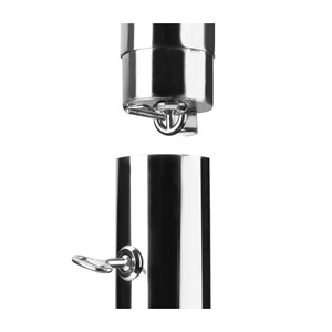Posacenere Rotondo da Esterno in Acciaio Inossidabile, Contenitore per Fumo - Product Image 3