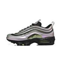 Chaussures de sport respirantes pour hommes et femmes grandes tailles, avec empeigne synthétique, doublure en tissu de coton, coussin d'air intégral, pointures 40-45