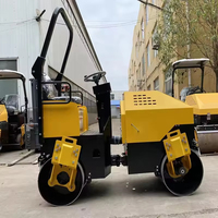 Nouveau Compacteur de Sol Mini à Conduite Manuelle QIYUN, Fabricant Chinois, Rouleau Compresseur à Double Tambour, Système Entièrement Hydraulique
