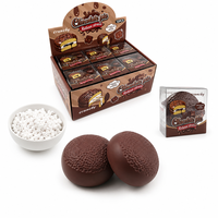 Jouet Squishy en forme de tarte au chocolat, à récupération lente, en TPR, anti-stress, jouet sensoriel de bureau pour enfants et adultes