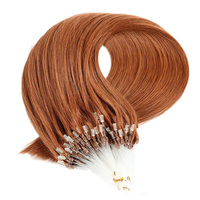 Échantillon gratuit Nano Tip Invisible Micro Liens Anneau Boucle Double Trame Humaine Indienne Droite Vierge Russe Remy Extensions de Cheveux