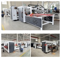 Machine de pliage, collage, couture et empilage entièrement automatique, directe usine, certifiée CE ISO, pour la production de cartons lourds à 3/5 couches pour appareils électroménagers