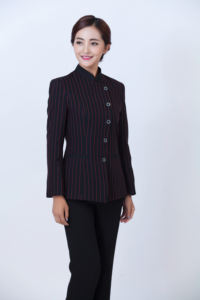 Uniforme professionnel pour le personnel d'entretien hôtelier, automne-hiver, manches longues, 100% polyester, look professionnel, <span class=keywords><strong>travail</strong></span> quotidien en hôtellerie - Product Image 6