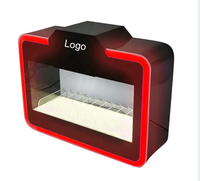 Plexiglas lumière LED acrylique 2-3 leviers poussoir armoire support sans fumée affichage caisse compteur serrure affichage