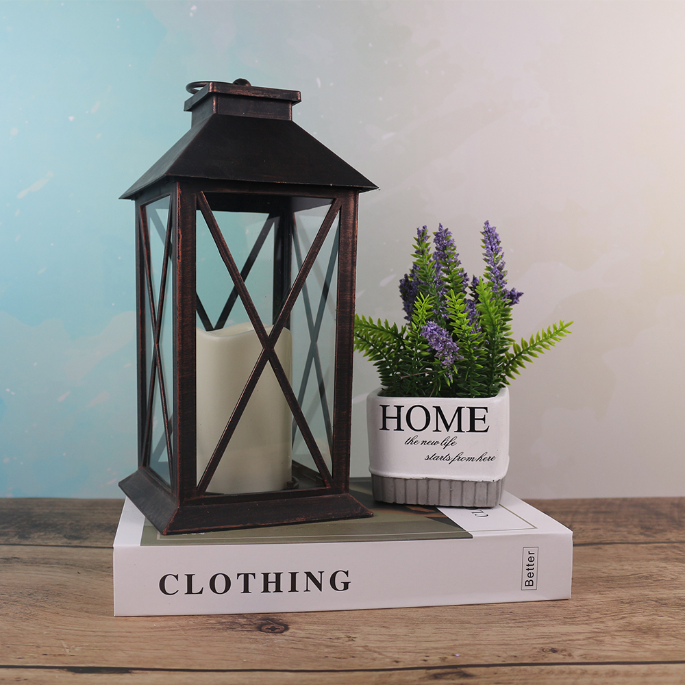 Пластиковый светодиодный фонарь с эффектом пламени, оптовая продажа