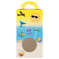 Carton de qualité alimentaire impression personnalisée découpé pliant papier Portable boîte bonbons cookie collations emballage boîte de papier