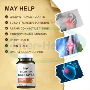 Ausreson OEM demir çim beslenen sığır karaciğer kapsül a vitamini organik lal takviyesi cilt ve saç sığır karaciğer kapsüller - Product Image 4