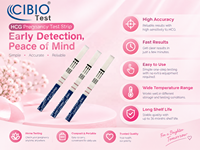 Test de grossesse précoce stable et rapide, bandelettes de test de fertilité HCG pour la confirmation de la grossesse