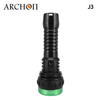 ARCHON J3 Lampe de plongée verte + lumière blanche 2 en 1, lumière de plongée max 5000LM, haute luminosité, batterie rechargeable intégrée