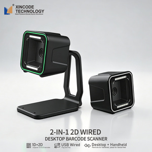 Lecteur de codes-barres 2D de bureau Xincode, filaire USB, lecteur de codes <span class=keywords><strong>QR</strong></span>, lecture de codes de prix <span class=keywords><strong>pour</strong></span> supermarché, magasin, scanners de point de vente GT-8900A - Product Image 1