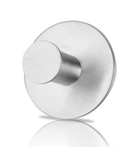 Bán Buôn Thép Không Gỉ Bằng Gỗ Trang Trí Tự Dính Tường Quần Áo Áo Hat <span class=keywords><strong>Hooks</strong></span> Cho Tường - Product Image 4