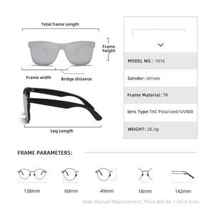 Lunettes de soleil élégantes personnalisées de couleur de monture carrée de haute qualité Lentille AC Lentille optique UV400 Lunettes de soleil pour hommes et femmes - Product Image 4