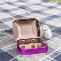Boîte à chewing-gum en métal miniature personnalisée, portable, avec couvercle à vis, rechargeable, abordable