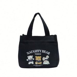 Custom-sized Solid-color Eco-friendly Canvas Handbagscasual Single-shoulder Handbags and Student Bags - Product Image 5