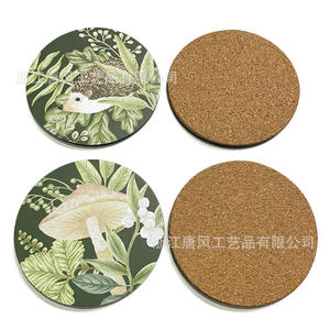 Posavasos de Corcho MDF con Impresión UV Tangfeng 2021311, Reutilizables, con Patrón Personalizable, Accesorios para Bebidas - Product Image 1