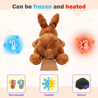 Peluche lapin lestée micro-ondable avec coussin chauffant parfumé à la lavande, 2-5 lbs, animal en peluche douillet réglable