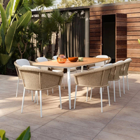 Mobilier d'extérieur imperméable au soleil chaise et table en rotin pour jardin villa loisirs balcon-pour les loisirs de plein air