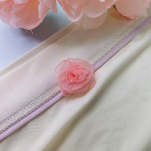 ริบบิ้นผ้าซาตินลายดอกไม้สีชมพูดีไซน์ห่วงยืดโบว์สำหรับตกแต่งด้านบนต้นไม้อุปกรณ์ตัดเย็บชุดชั้นใน - Product Image 2