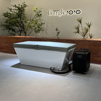 Enfriador de agua para inmersión fría de 1hp con control WiFi, compresor, bomba, panel táctil y asa