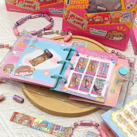 Vente chaude bricolage coloré dessin animé enfants enfants jouet autocollant créatif drôle papeterie bâton rouleaux autocollant Bracelet