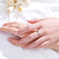 Anneau de couple en diamant de luxe de haute qualité ZHILIAN, anneau de fiançailles pour femmes et hommes