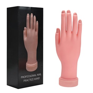 2026 Professional Nail Tool Hand <b>Model</b> Flexible Silicone Material Nail Training Practice Hand <b>Model</b> Nail Products - Product Image 1