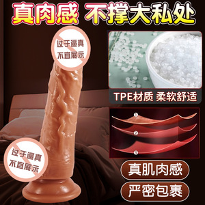 Dildo réaliste en TPE, couleur chair, étanche, vibrateur manuel et électrique, jouet sexuel pour adultes - Product Image 5