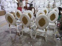 Chaises en métal bon marché d'époque, en acier inoxydable, pour banquet, fête, mariage, événements, meubles