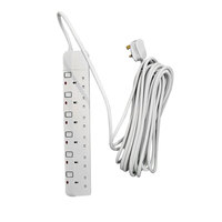 3026B 10M 6 Gang UK rallonge avec 6 prises Protection contre les surcharges et les surtensions Matériau PC ignifuge Utilisation hospitalière 240V