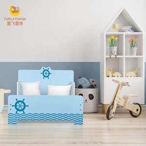 Toffy & Friends Cama Infantil con Protección Contra Caídas MDF Blanco/<span class=keywords><strong>Azul</strong></span> Diseño Náutico - Product Image 2