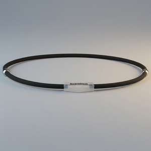Colliers classiques P046 Ion Balance en silicone écologique magnétique à la tourmaline scalaire anti-fatigue pour fiançailles et mariage - Product Image 3