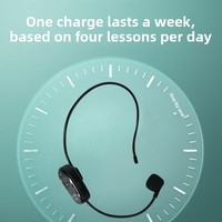 2.4G Kablosuz Kulaklık Küçük Ses Yükseltici Kulak Kancası Başa Monte Mikrofon Öğretim Konferansı Ev Kullanımı için Tam Mikrofon