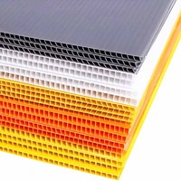 Panneau creux en plastique ondulé de feuilles de polypropylène de prix usine pour la production d'affichage publicitaire