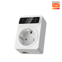 Thermostat de type prise série TP4W utilisé pour les contrôleurs de température d'appartement, petits thermostats en PC ignifuge