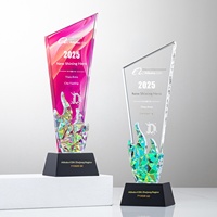 Trophée en cristal personnalisé pour réunion annuelle, récompense pour champion de ventes, médaille créative, employé exceptionnel, commémoratif personnalisé gratuit